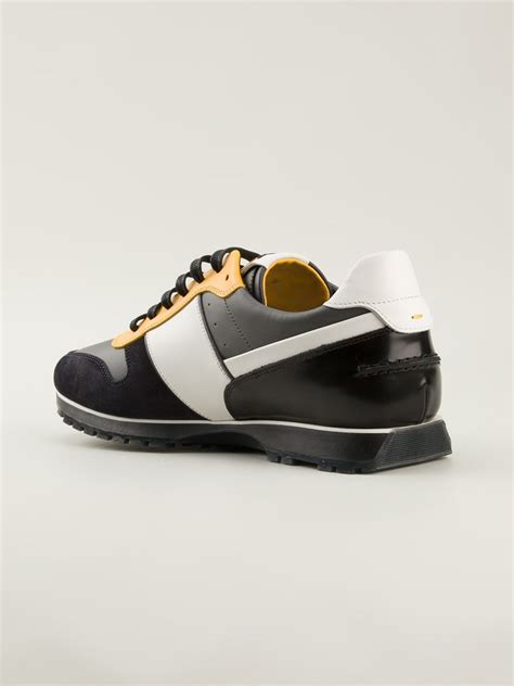 black fendi shoes mens|Fendi sneakers black and yellow.